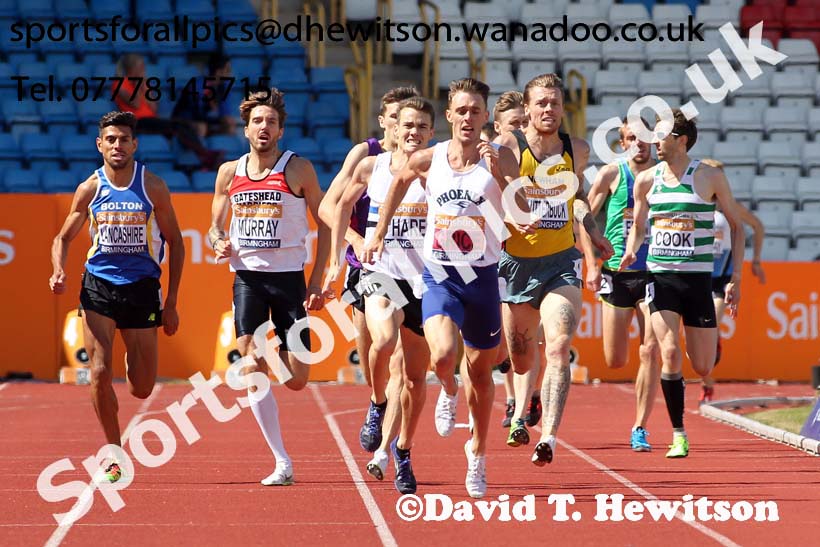 Mens 1500 metres, Sainsbury's British Champs, Alexander Stadium, Birmingham. Photo: David T. Hewitson/Sprts for All Pics